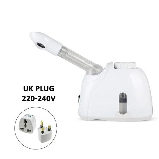 Ozone Warm Mist Facial Vaporizer – 360 Rotatable Aromatherapy Steamer for Deep Pore Cleansing