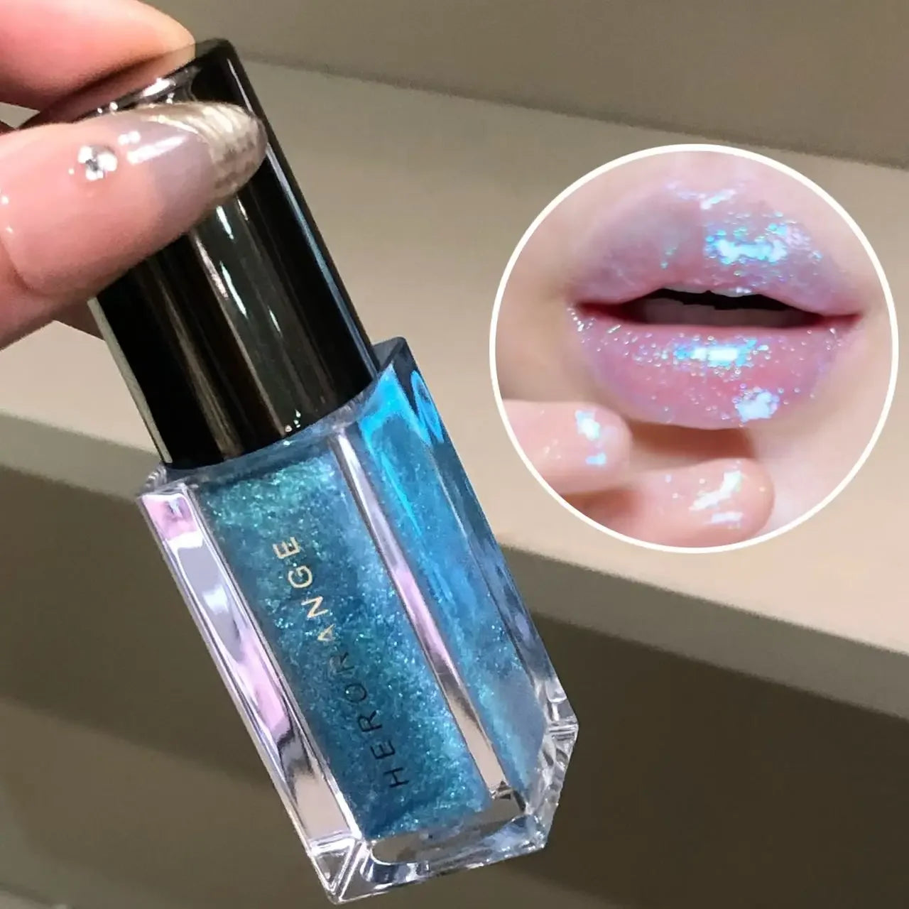 Starry Chameleon Multichrome Lip Glaze – 3D Holographic Color-Shift Mirror Glow (5g)
