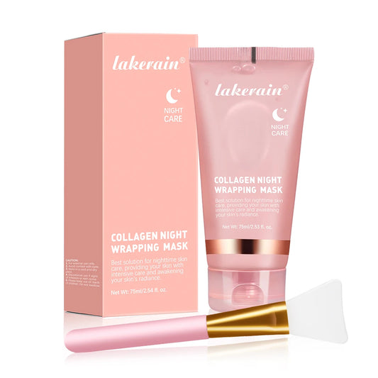 Bio-Collagen Night Wrapping Mask – 8-Hour Sleep Treatment for Glass Skin & Firming