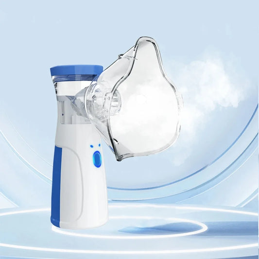 Silent Portable Mesh Facial Nebulizer – Rechargeable Nano Mist Sprayer for Deep Skin Hydration