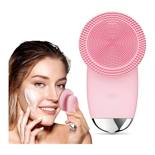 Sonic Silicone Facial Cleansing Brush – 5-Mode Deep Pore Cleanser & Anti-Aging Face Massager