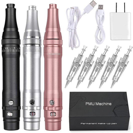 MoNiCa Wireless PMU Tattoo Pen Kit – 75g Lightweight Precision Machine for Microblading & Lip Liner