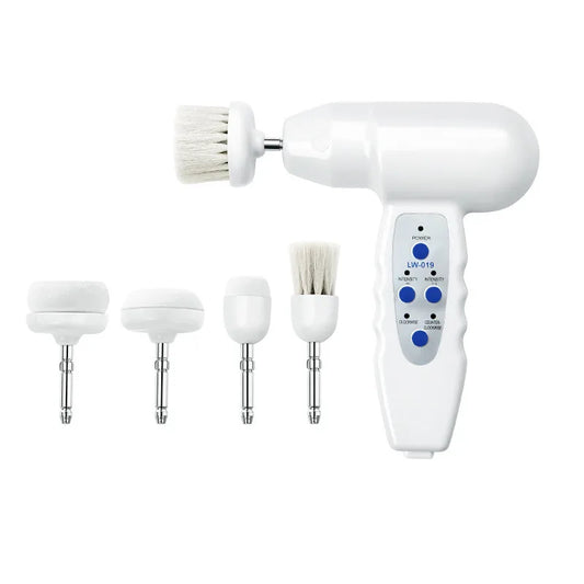 5-in-1 Electric Facial Cleansing Brush – Deep Pore Cleanser, Exfoliator & Face Massager