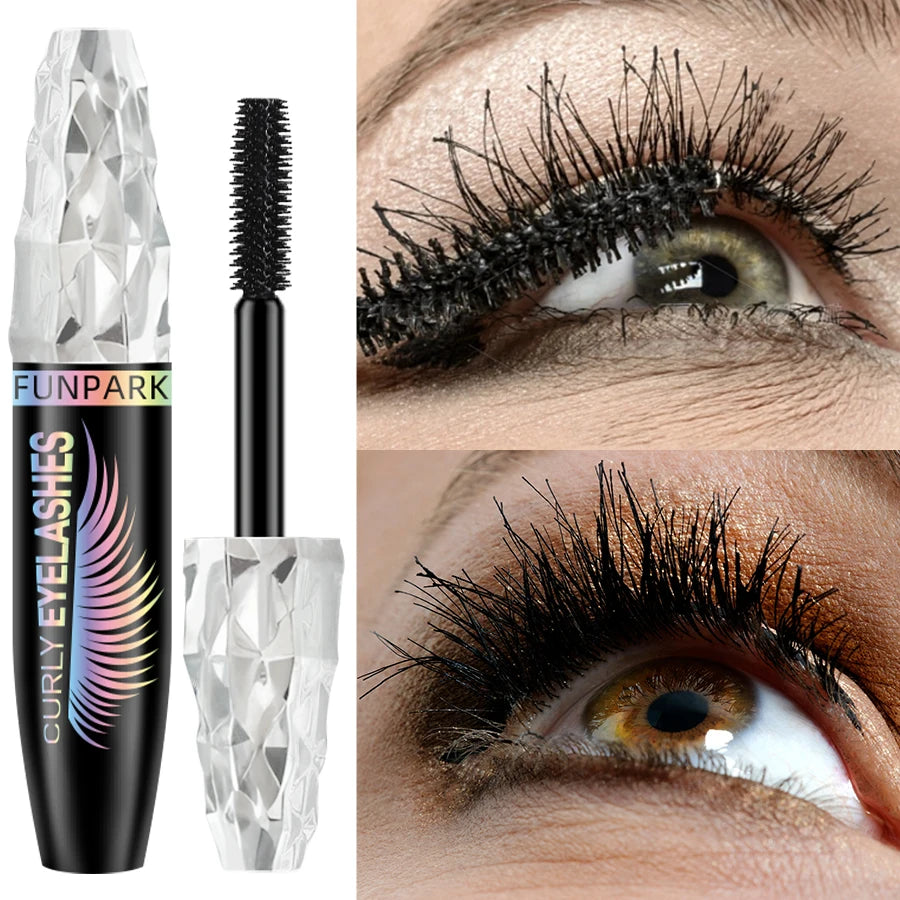FUNPARK 4D Waterproof Volume Mascara – Triple Action Curl, Thickening & Lengthening Formula