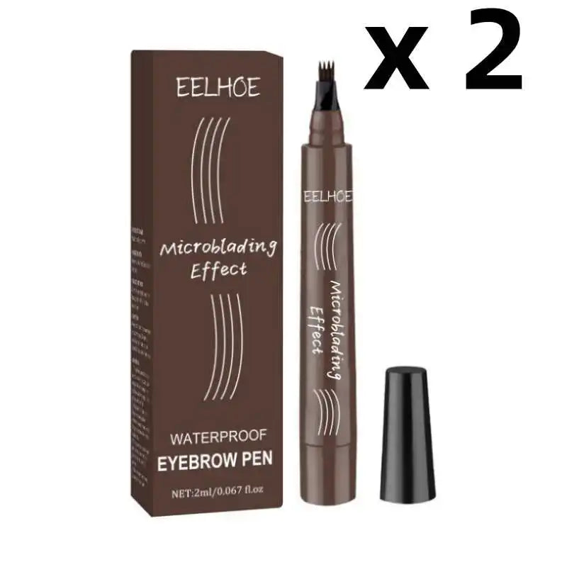 Natural Eyebrow Filler Cream Pen – 24H Waterproof Brow Sculpting Pencil for Women & Men