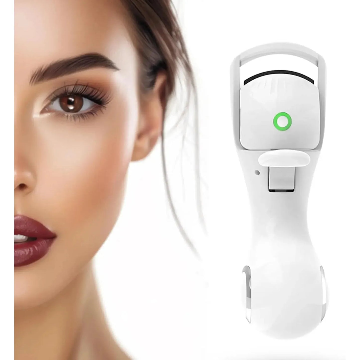 Rechargeable Electric Heated Eyelash Curler – 3 Heat Settings for Long-Lasting Dramatic Curl