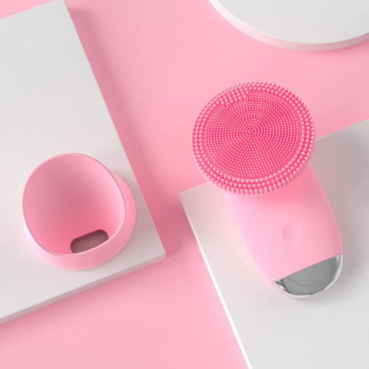 Sonic Silicone Facial Cleansing Brush – 5-Mode Deep Pore Cleanser & Anti-Aging Face Massager