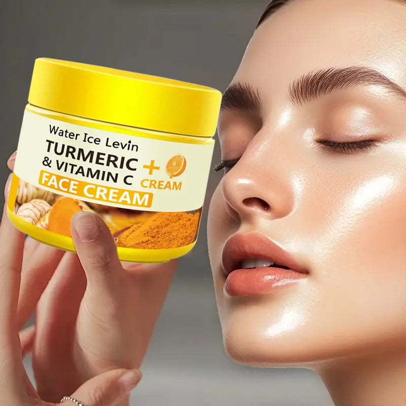 Turmeric & Vitamin C Face Cream – Anti-Aging Brightening & Firming Treatment