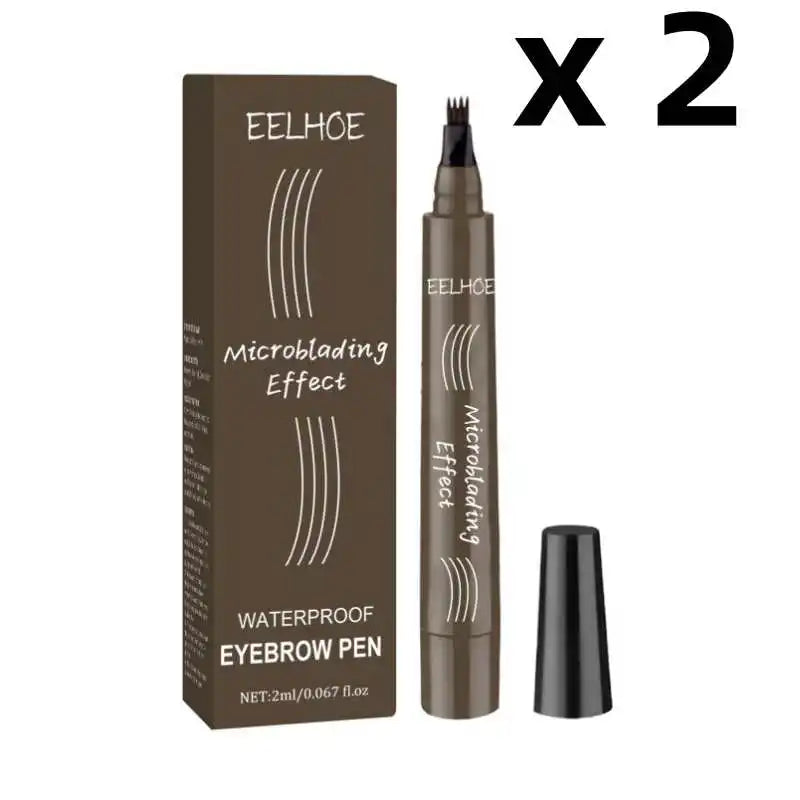 Natural Eyebrow Filler Cream Pen – 24H Waterproof Brow Sculpting Pencil for Women & Men