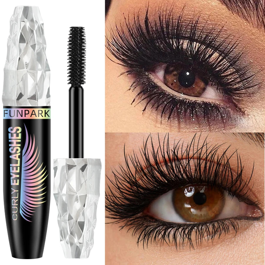 FUNPARK 4D Waterproof Volume Mascara – Triple Action Curl, Thickening & Lengthening Formula