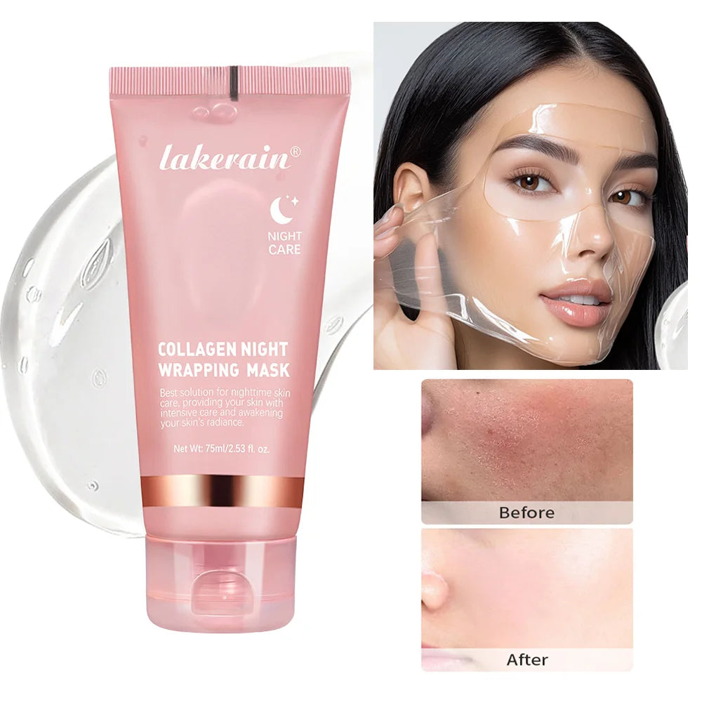 Bio-Collagen Night Wrapping Mask – 8-Hour Sleep Treatment for Glass Skin & Firming