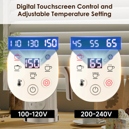 BioloMix 5-in-1 Professional LED Milk Frother