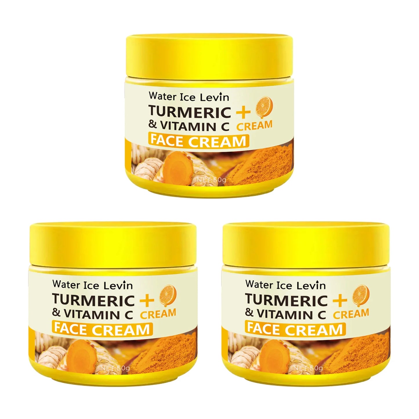 Turmeric & Vitamin C Face Cream – Anti-Aging Brightening & Firming Treatment