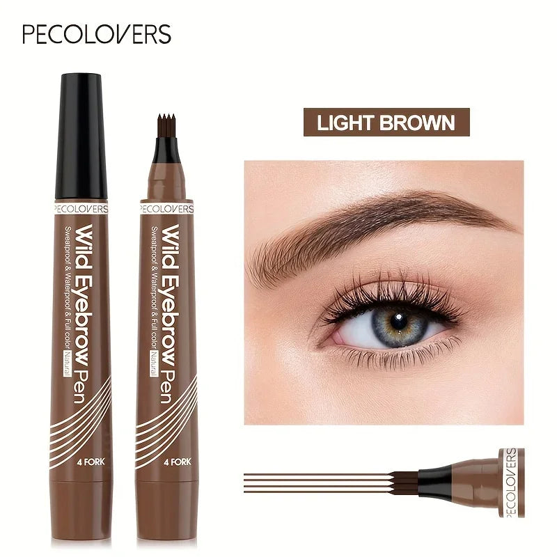 Waterproof Liquid Brow Tint Microblading Pen – 24H Precision Hair-Stroke Eyebrow Enhancer