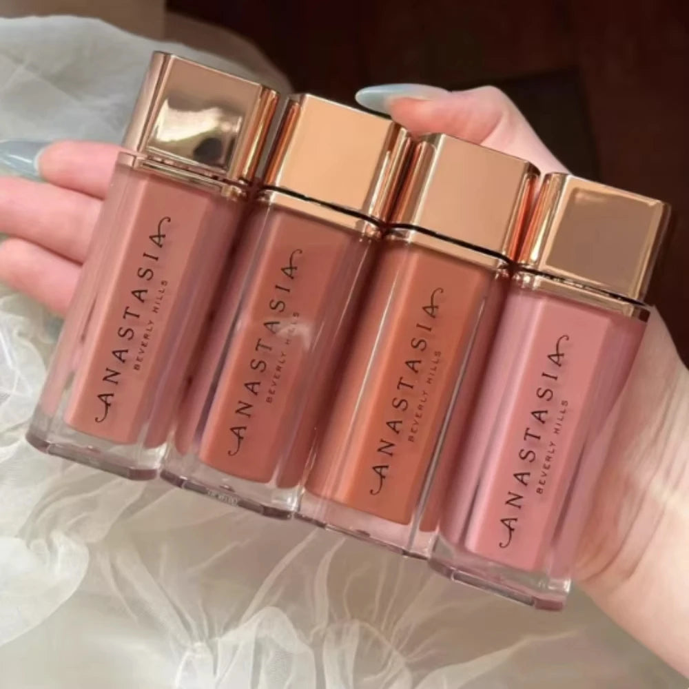 Velvet Silk Nude Matte Lip Gloss – Long-Wear Hydrating Formula in Natural Nude Shades (3.5g)