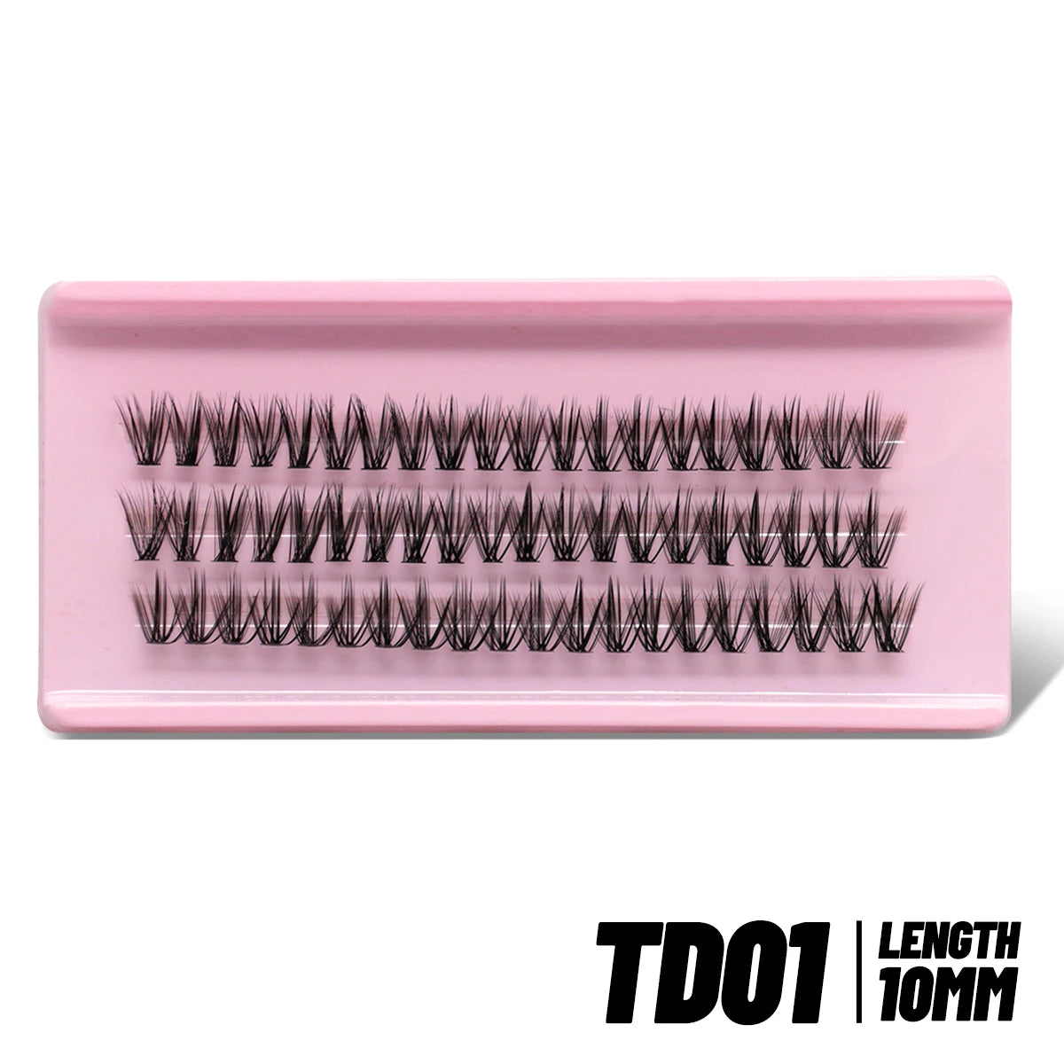 Self-Adhesive Volume Cluster Lashes – Handmade Natural Extensions for Day & Night Looks