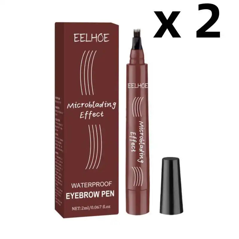 Natural Eyebrow Filler Cream Pen – 24H Waterproof Brow Sculpting Pencil for Women & Men