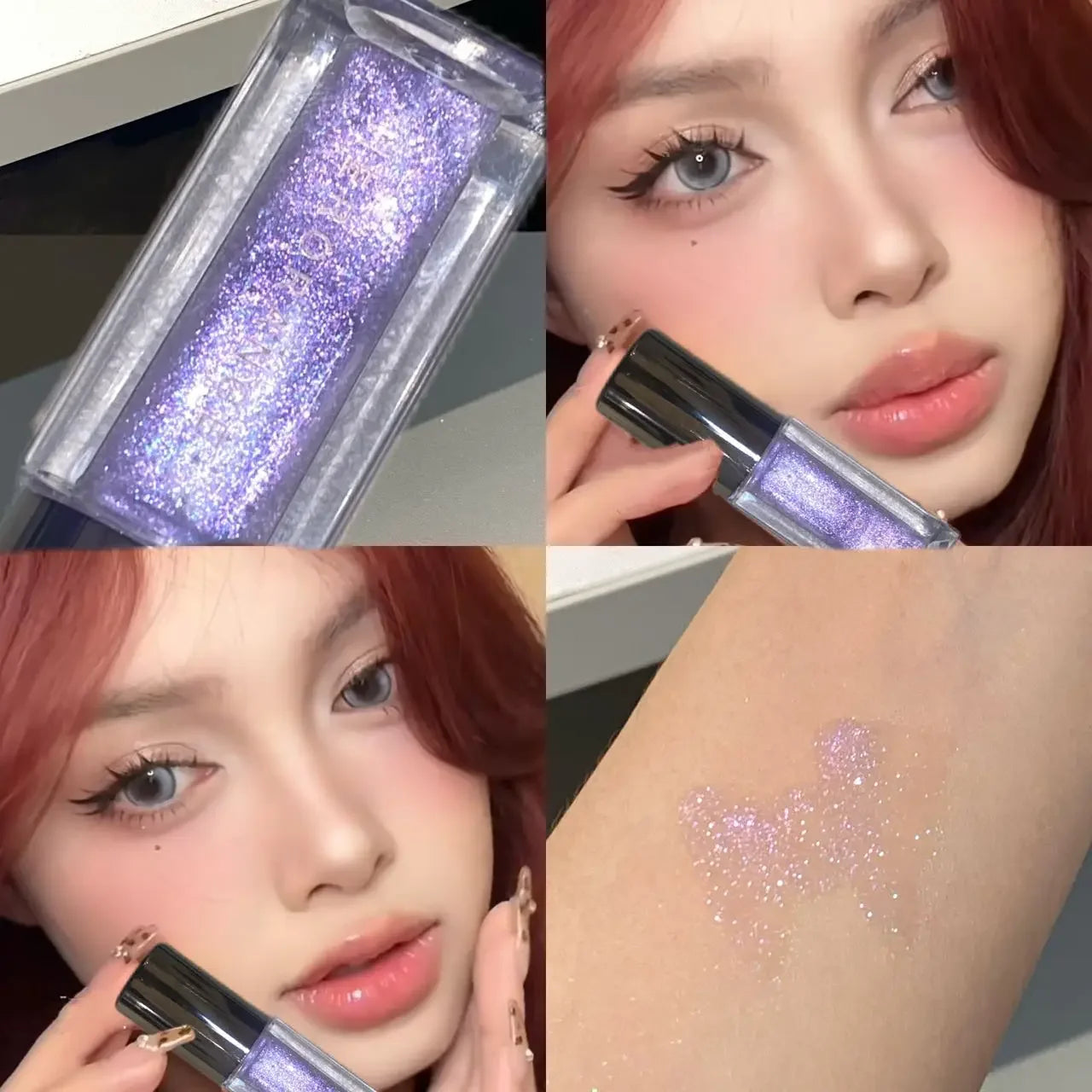 Starry Chameleon Multichrome Lip Glaze – 3D Holographic Color-Shift Mirror Glow (5g)