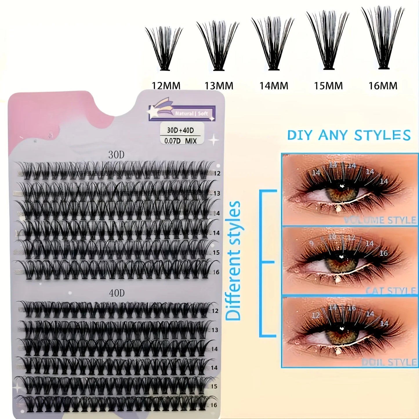 Invisible Lash Adhesive Glue – 24H Strong Hold Waterproof Eyelash Glue for Cluster & Strip Lashes