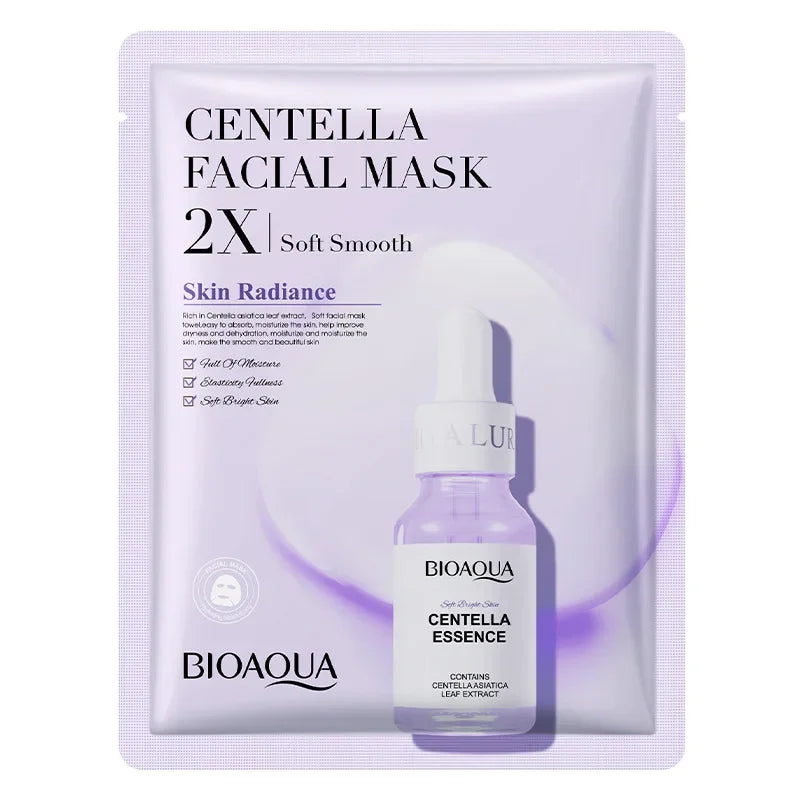 Centella Collagen & Vitamin C Sheet Mask Set – 20-Piece Deep Hydration & Brightening System