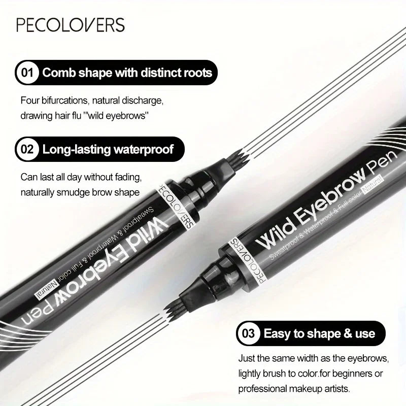 Waterproof Liquid Brow Tint Microblading Pen – 24H Precision Hair-Stroke Eyebrow Enhancer