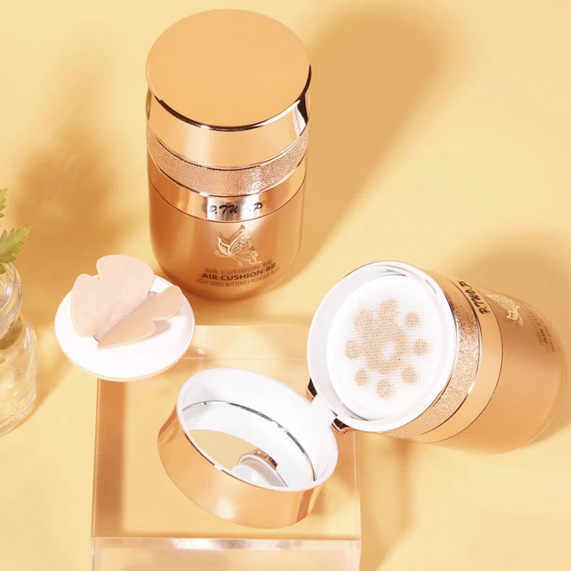 Air Cushion BB Cream – Flawless Glow All-In-One Skin Perfector with Butterfly Puff