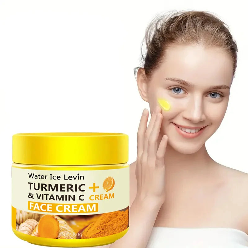 Turmeric & Vitamin C Face Cream – Anti-Aging Brightening & Firming Treatment
