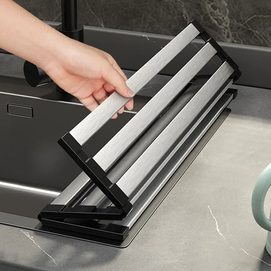304 Stainless Steel Foldable Sink Drain Rack