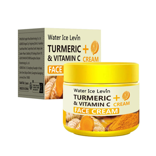 Turmeric & Vitamin C Face Cream – Anti-Aging Brightening & Firming Treatment