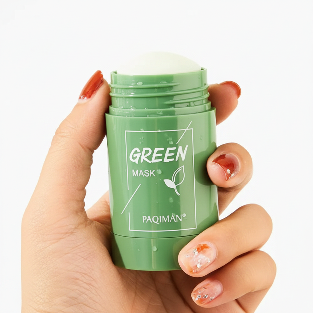 Green Tea Detox Stick Mask on white background
