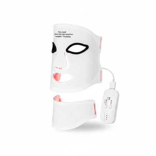 7 Color LED Face & Neck Therapy Mask on white background