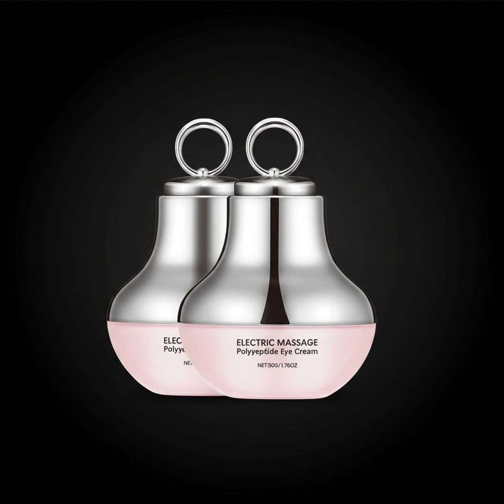 Electric Vibrating Polypeptide Eye Cream on dark background