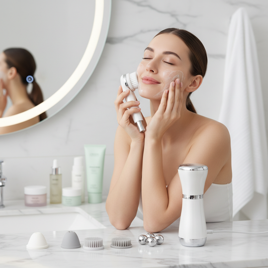 5-in-1 Electric Facial Cleansing Brush - Lifestyle