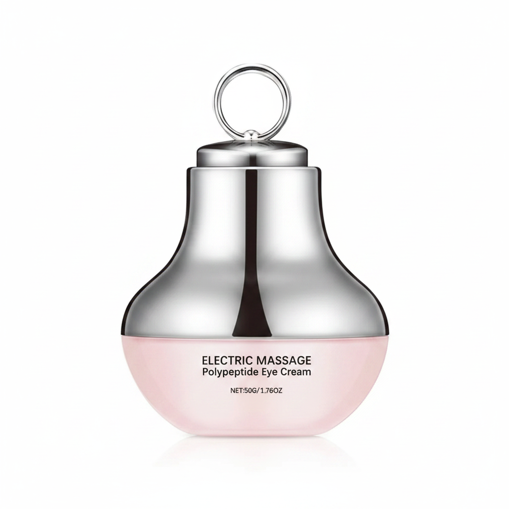 Electric Vibrating Polypeptide Eye Cream on white background