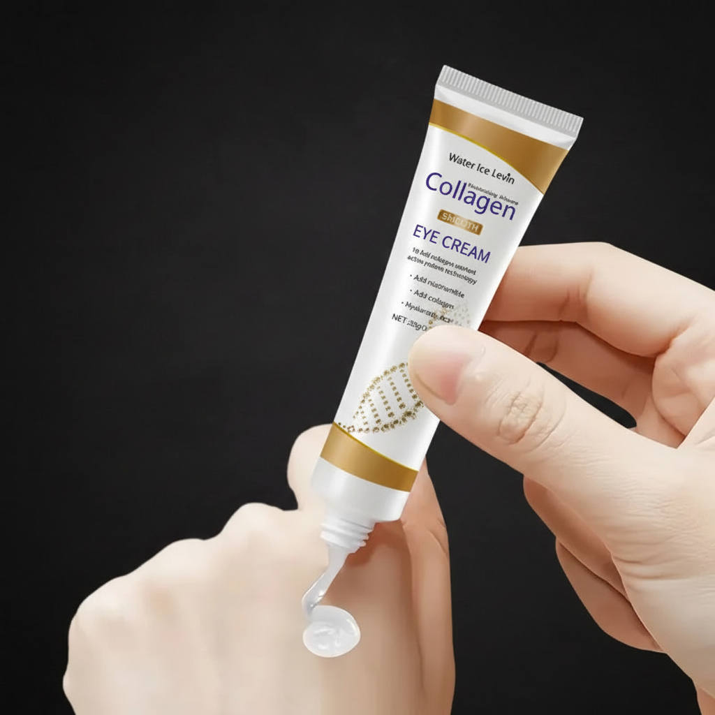 Collagen Eye Cream on dark background